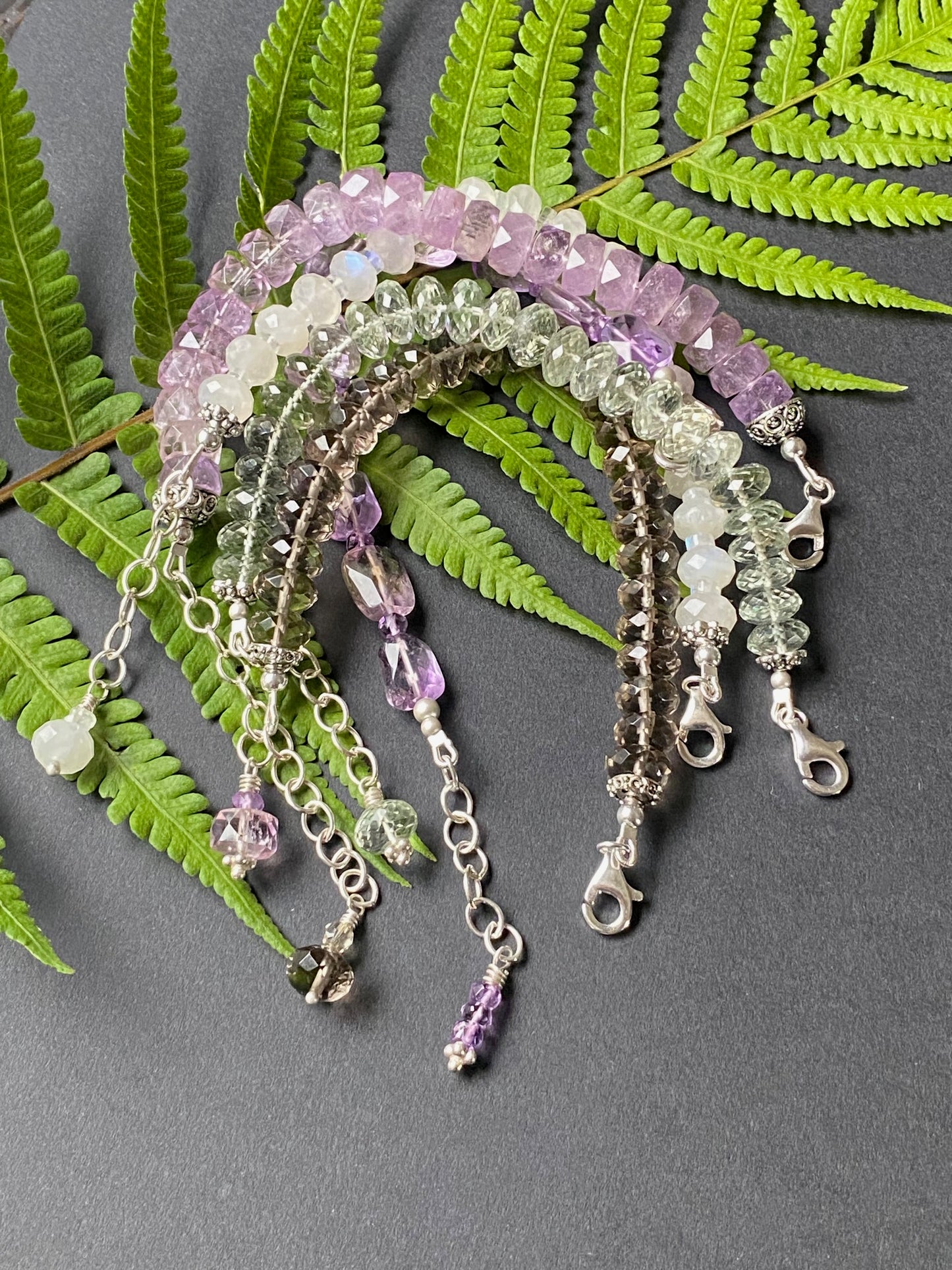 Gemstone Collection AAA Microfaceted Prasiolite Stacker