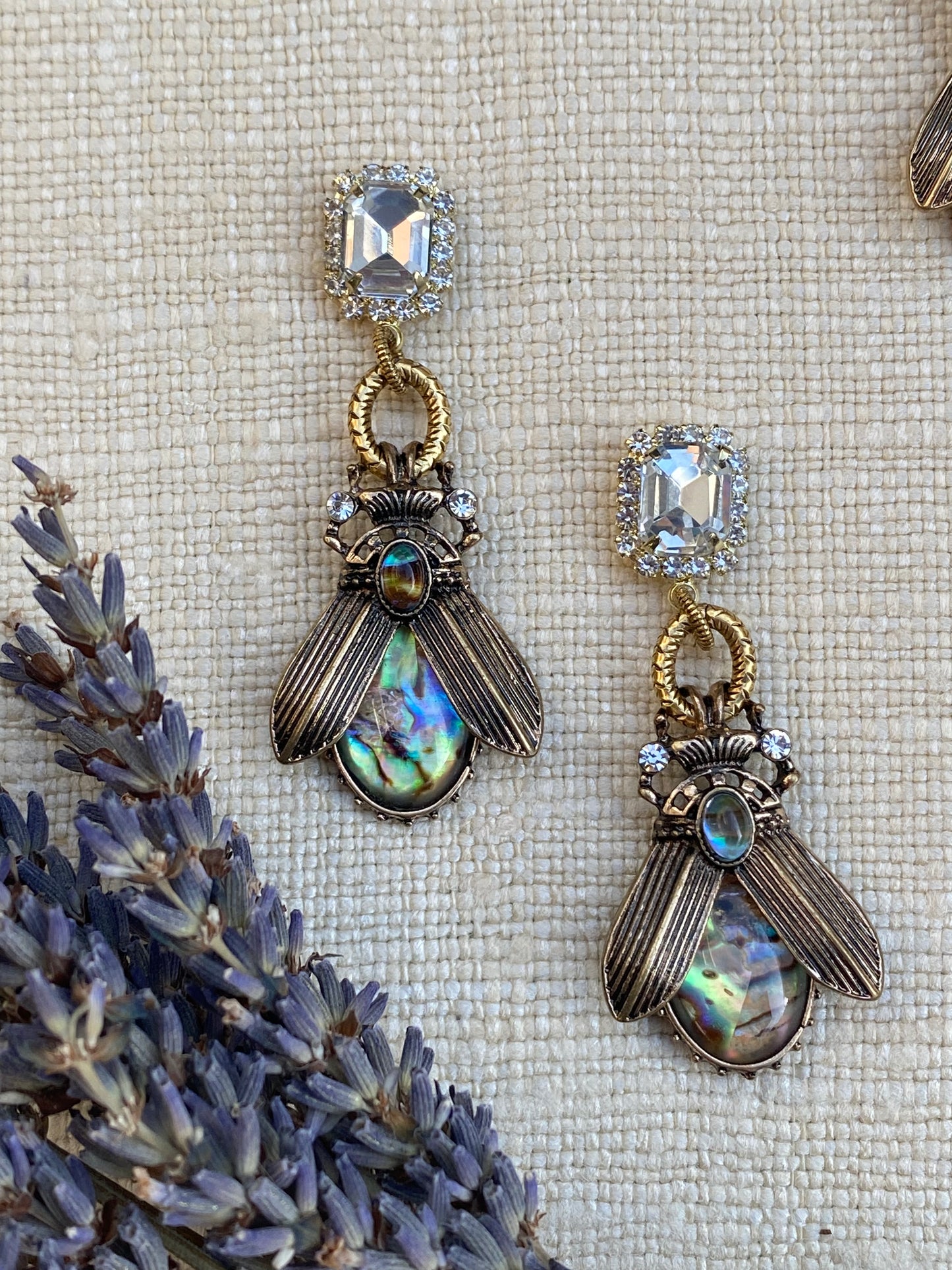 Talismans and Amulets Insetto Beetle Earrings