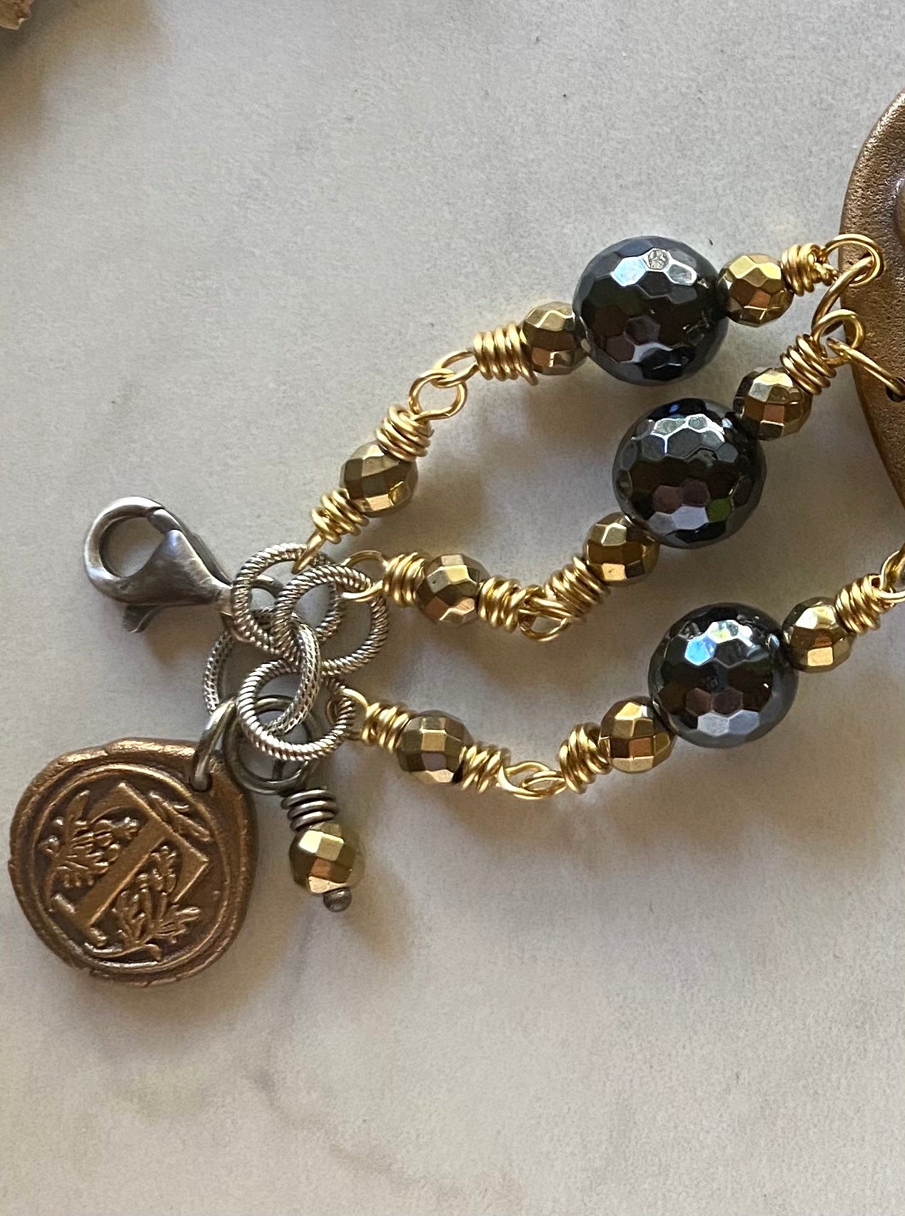 Muses and Goddesses Collection Boho Luxe Bronze Goddess Bracelet