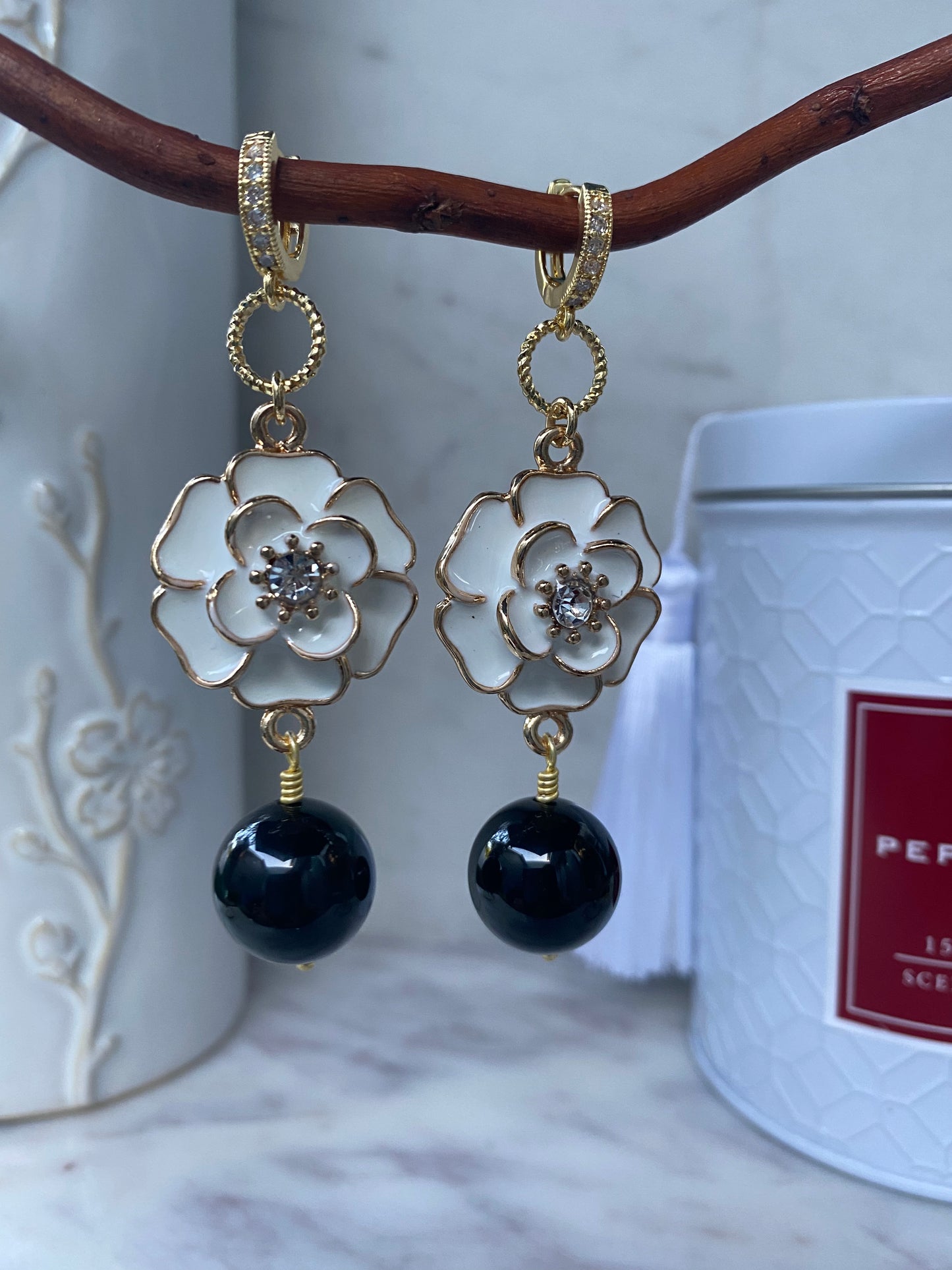 Noir Collection Camelia II Earrings