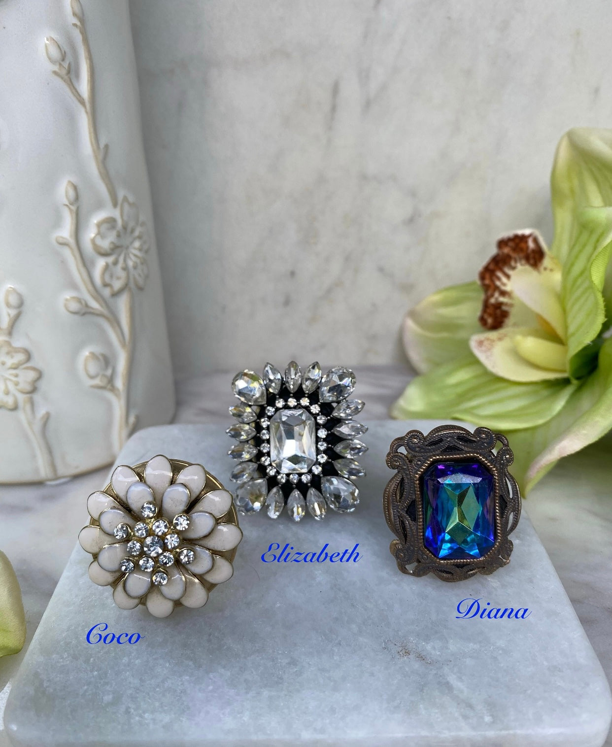 Glamour Legends Collection Statement Rings