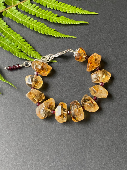 Gemstone Collection AA Chunky Citrine Stacker