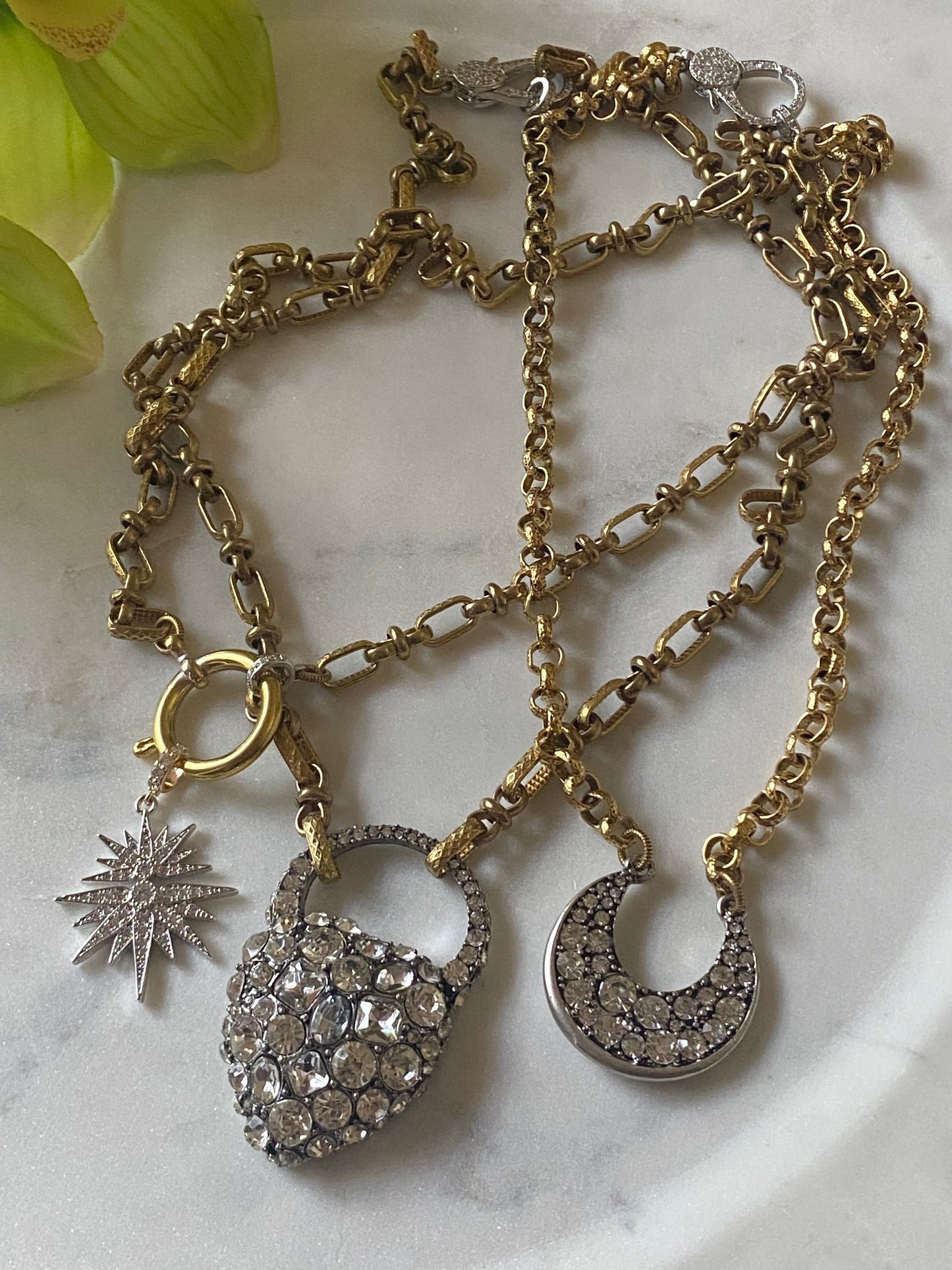 Celeste Collection Crescent Moon Necklace