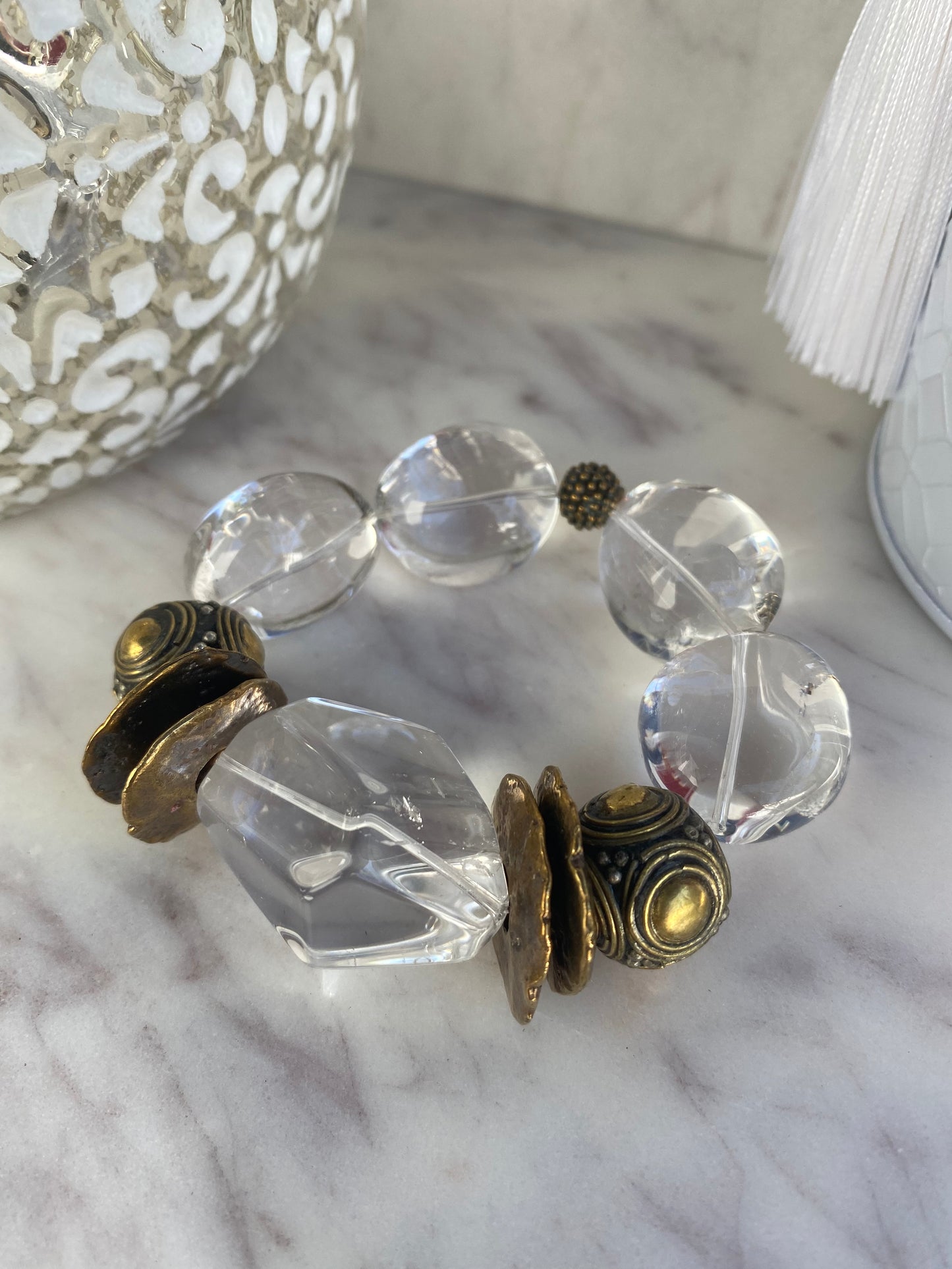 Boho Luxe Collection Crystal Quartz Chunky Stacker