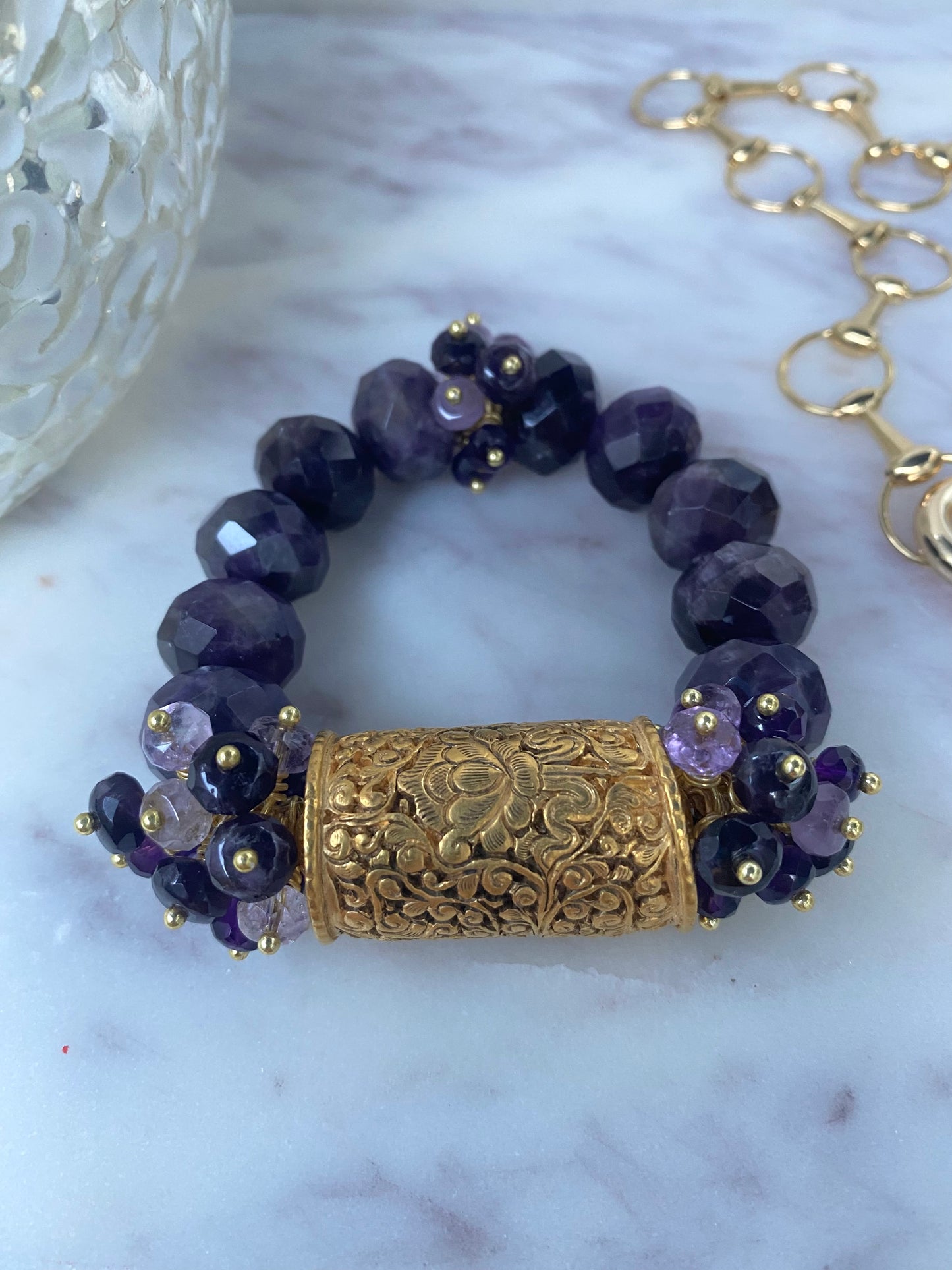 Boho Luxe Collection Amethyst Chunky Stacker