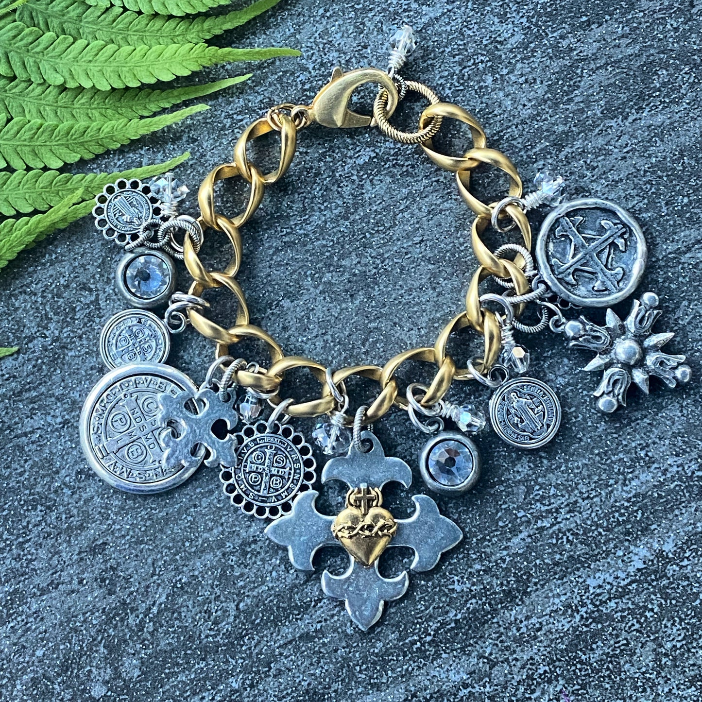 Crosses Talismans and Amulets Collection Charm Bracelet