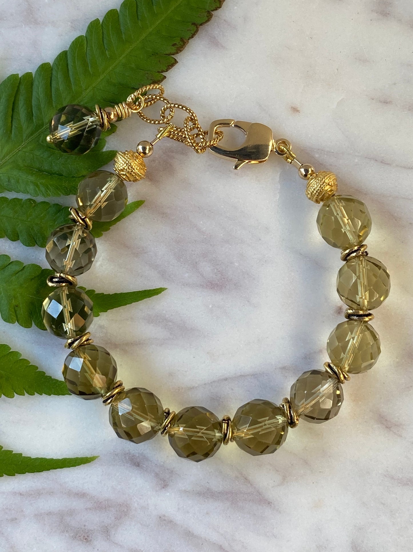 Blossom Collection AAA Faceted Lemon Quartz Stacker