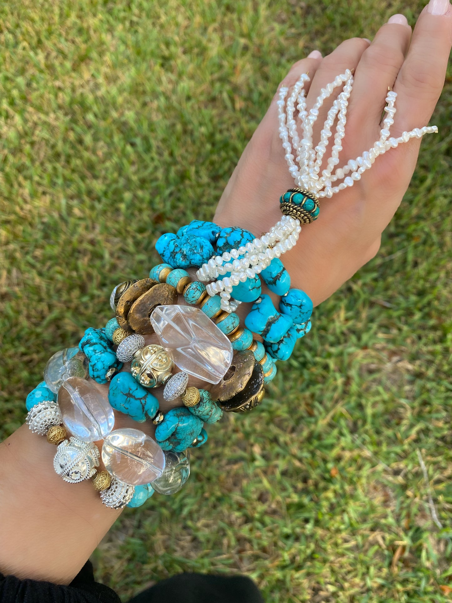 Boho Luxe Collection Crystal Quartz Chunky Stacker