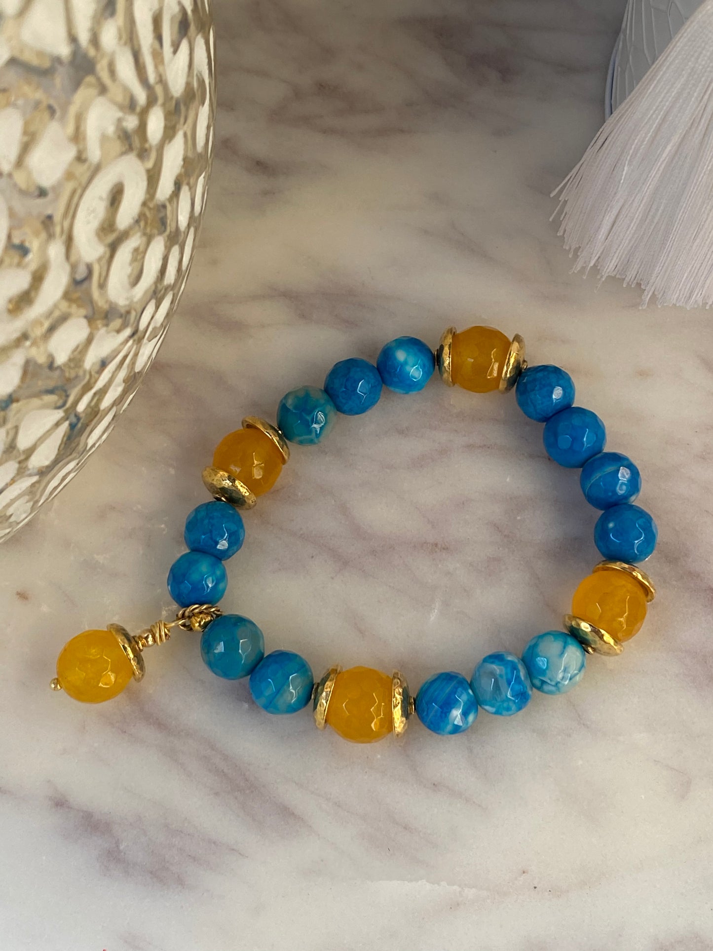 The Girl from Ipanema Collection Agate and Chalcedony Bracelet