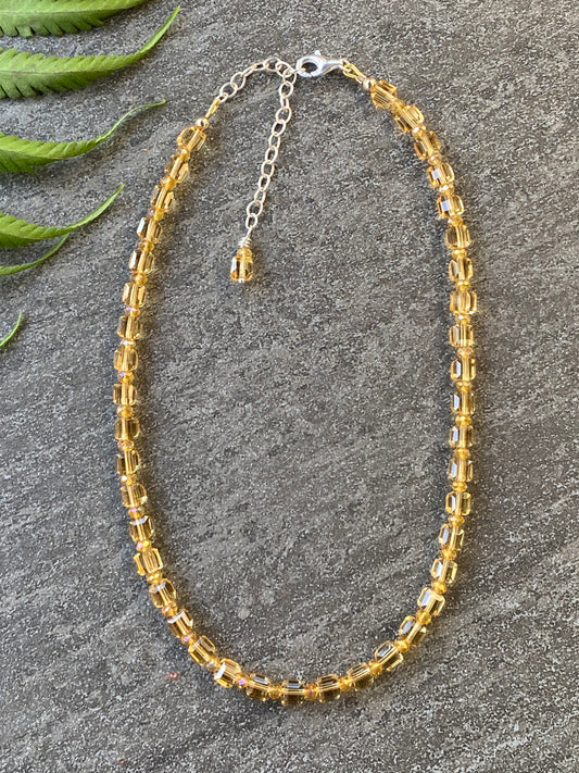 Golden Hour Holiday 2022 Layering Necklace - Citrine Crystalene