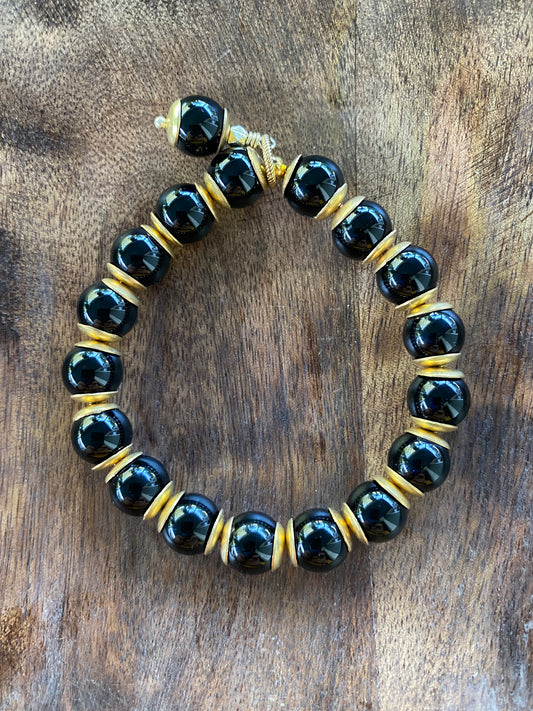 Essential Boho Collection Onyx Stacker