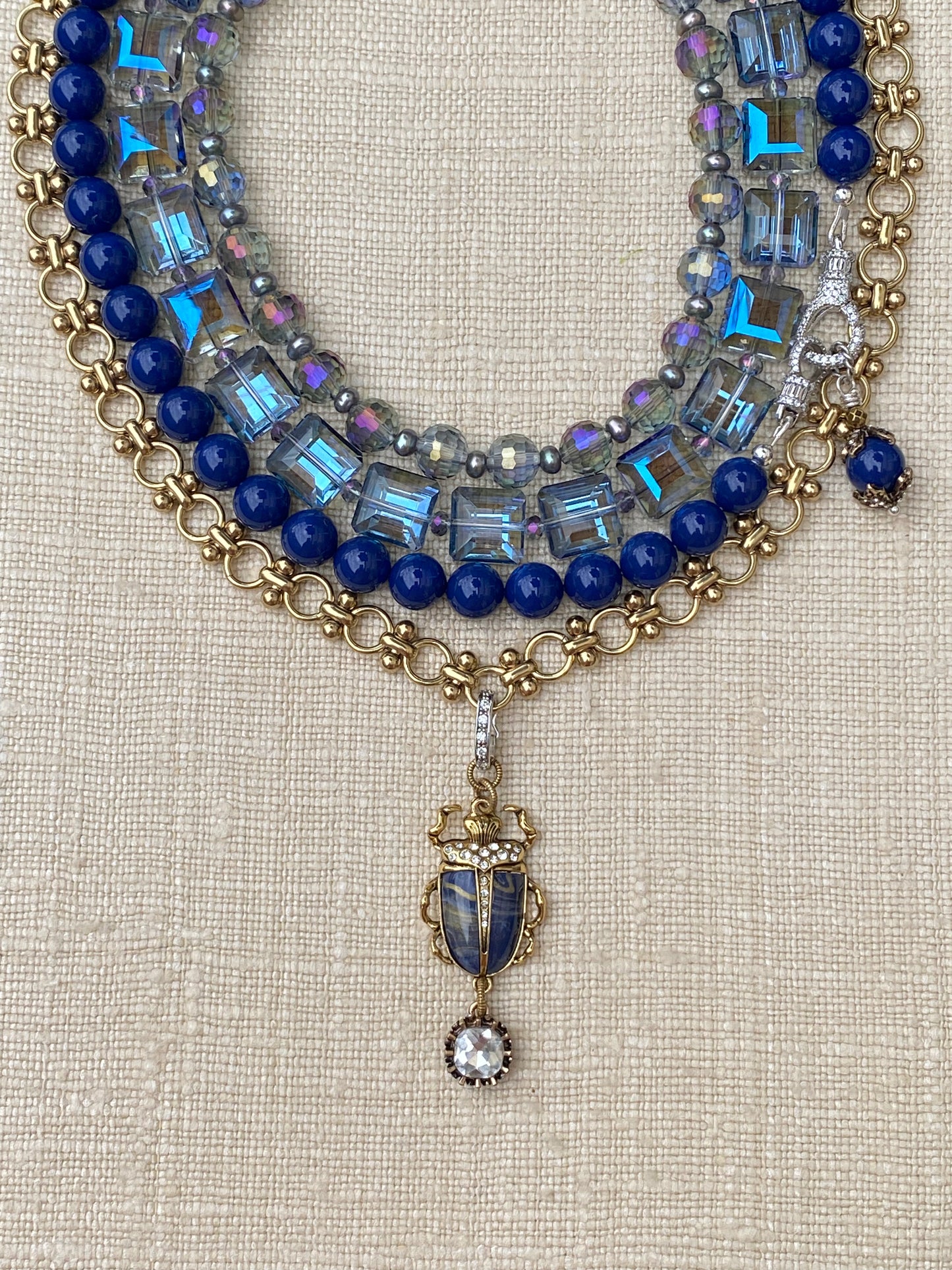 Insetto Collection Sapphire Crystalene Layering Necklace
